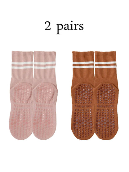 4 Pairs Non-Slip Pilates & Yoga Socks for Women