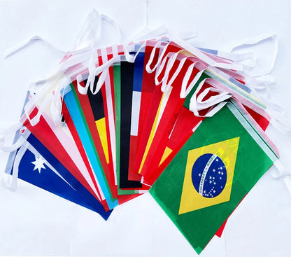 World Nations String Flag Banner