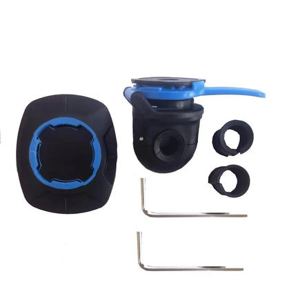 Anti-shake bike phone holder with shock absorber and self-lock mount