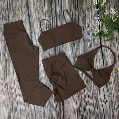3PCS Women’s Yoga Set – Sports Bra, Leggings & Gym Outfit