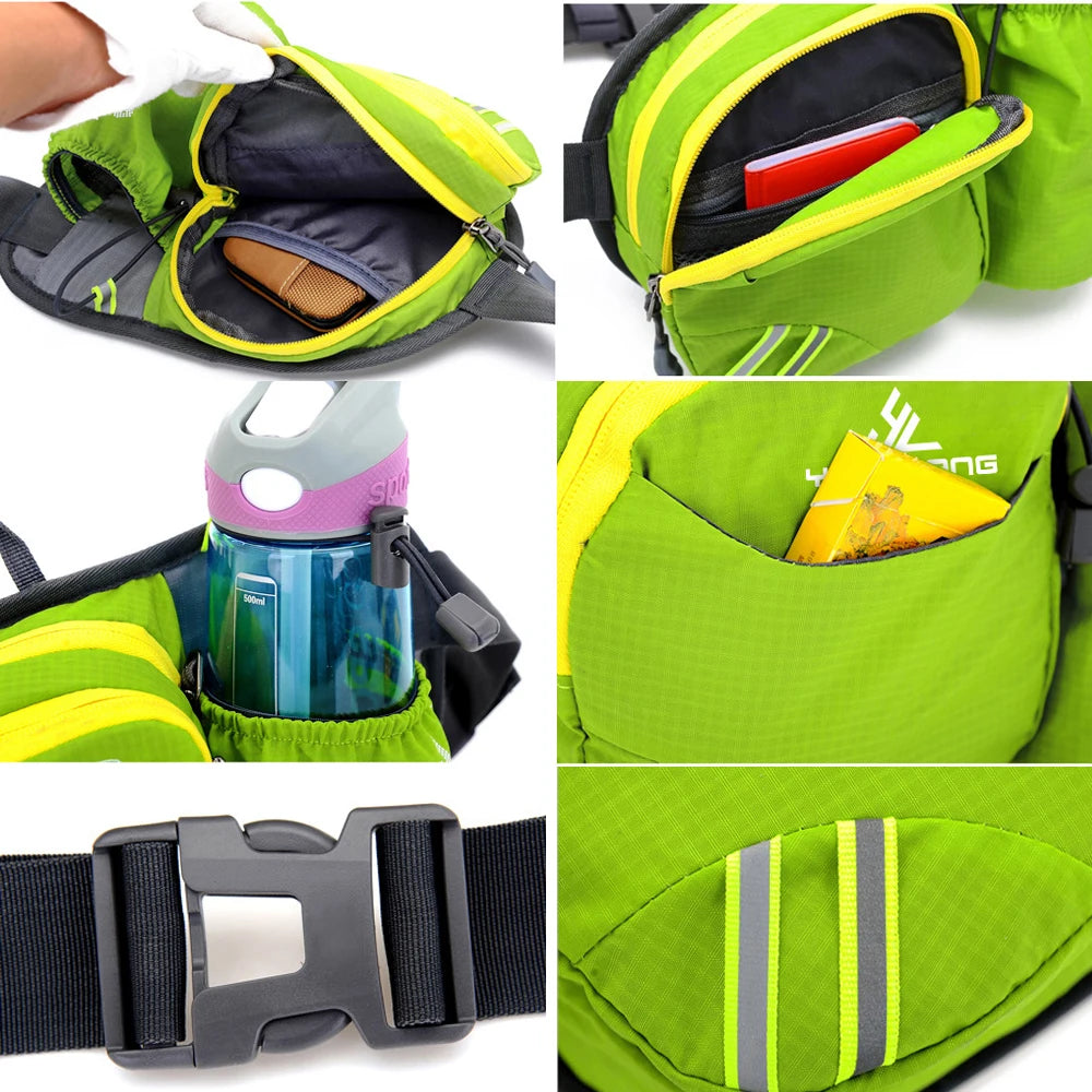 Multi-Pocket Water Bottle Fanny Pack
