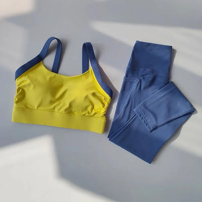 Seamless Yoga Set Bra Leggings