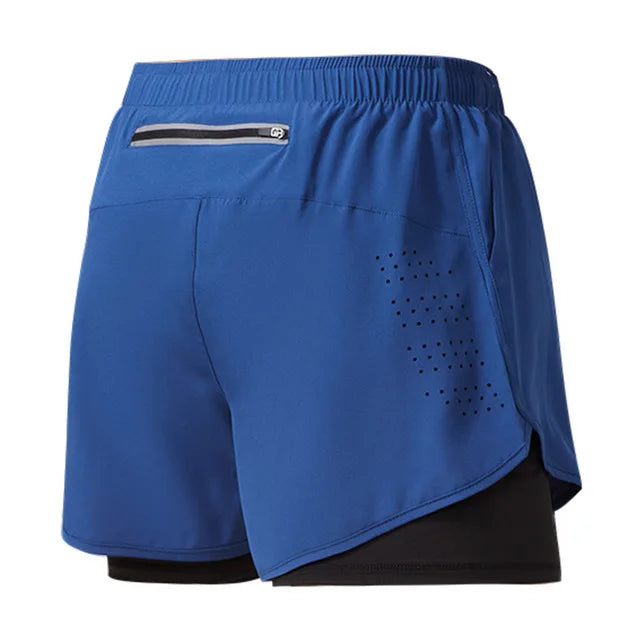 Quick-Dry Double Layer Running Shorts