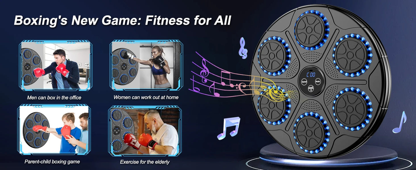 Music Boxing Trainer Bluetooth Wall Mounted