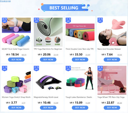 45cm foam roller set for yoga, pilates, and muscle massage