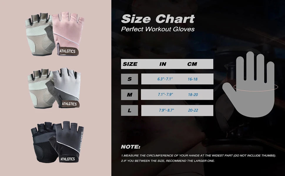 Breathable fingerless training gloves for cycling, gym, and weightlifting