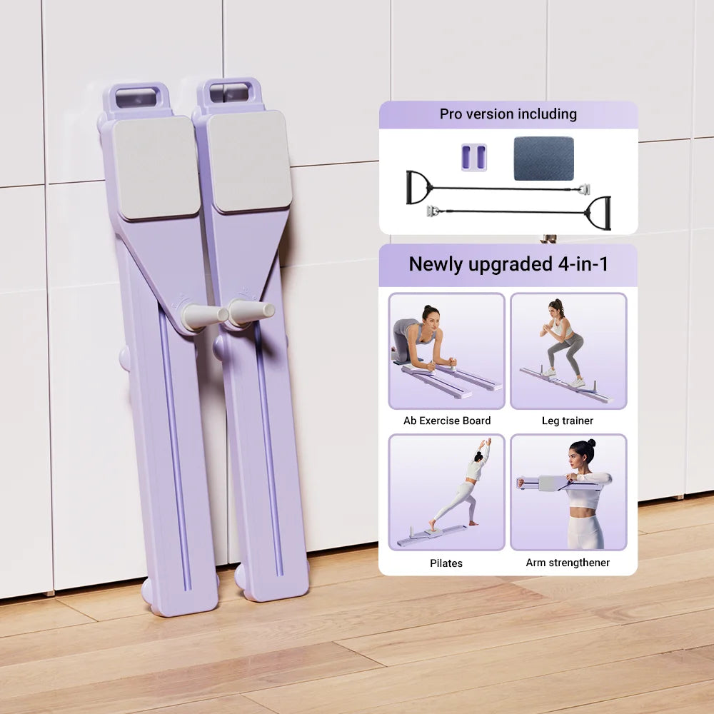 2-in-1 Abs & Ski Board Portable Core & Leg Trainer for Home Gym