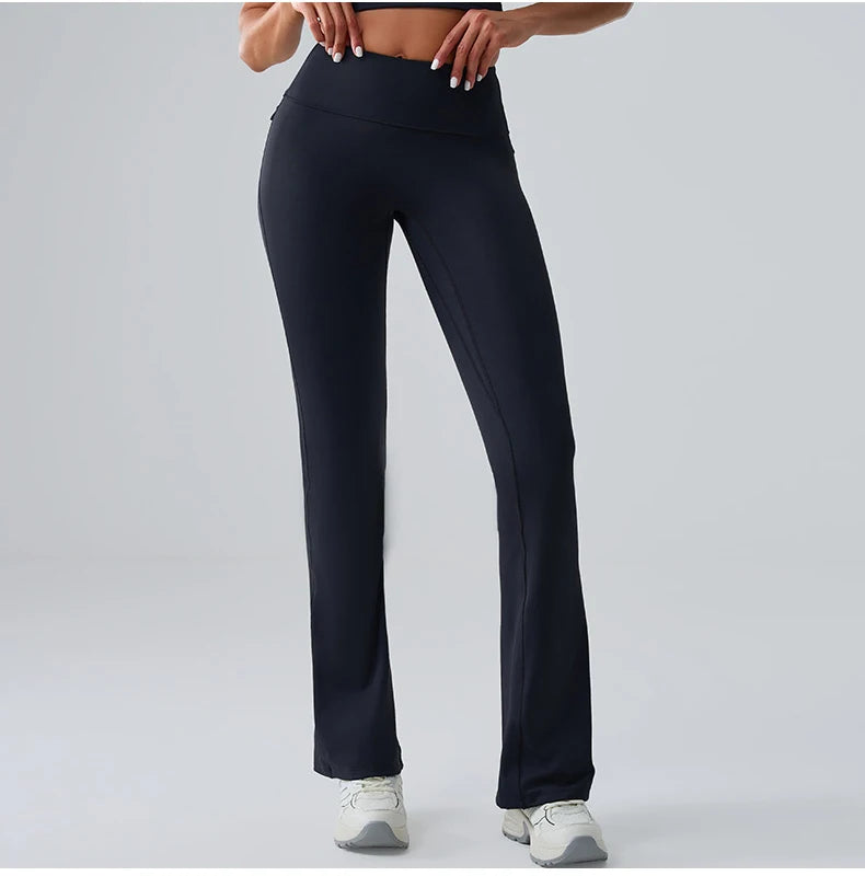 Women’s Flared Yoga Pants – High-Waist Bell-Bottom Leggings
