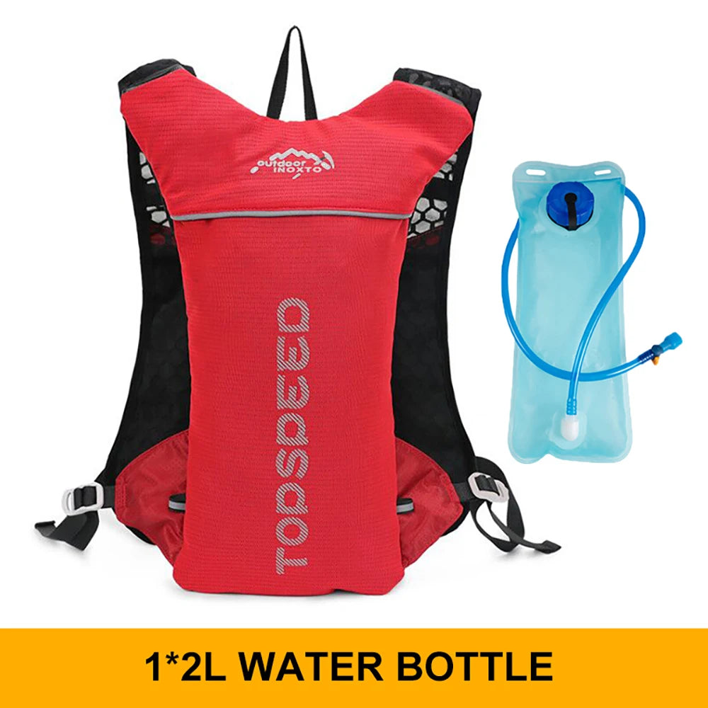 5L ultralight hydration running vest with 500ml bottle for trail and marathon
