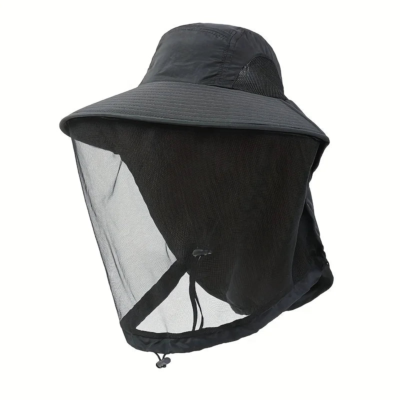 Wide Brim Mesh Insect Hat