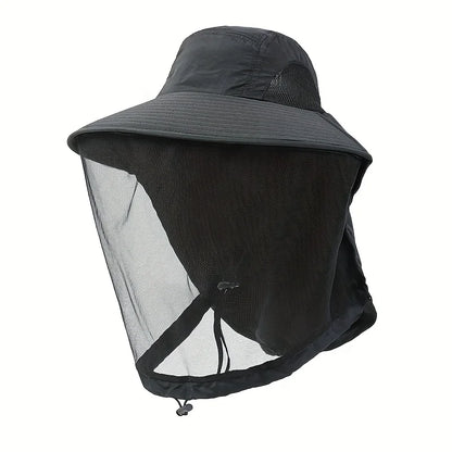 Wide Brim Mesh Insect Hat