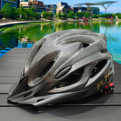 Lightweight cycling helmet with comfort lining for men and women