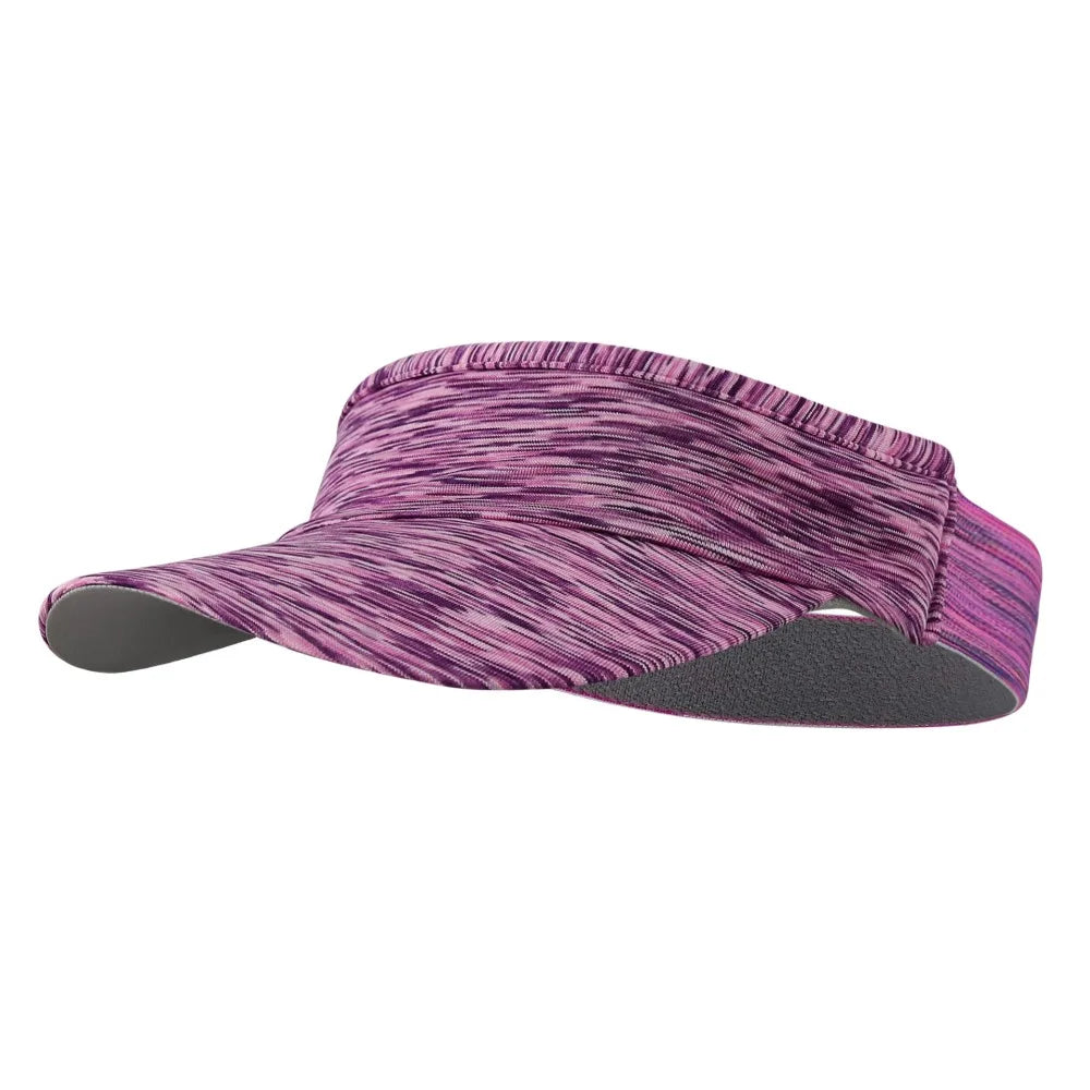 Breathable quick-dry visor cap for running, sports, and outdoor activities