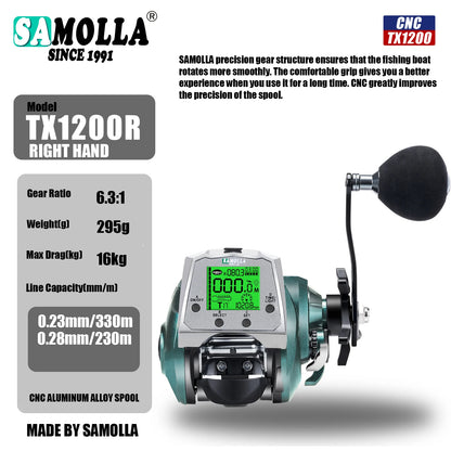 Electronic Fishing Reel USB Charging