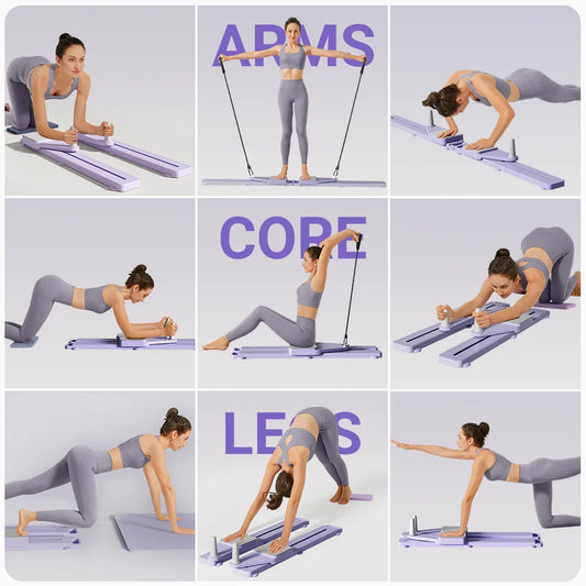 2-in-1 Abs & Ski Board Portable Core & Leg Trainer for Home Gym