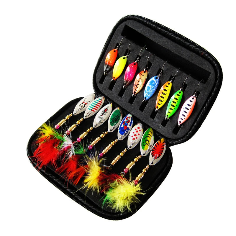 Metal Spoon Spinner Lure Set