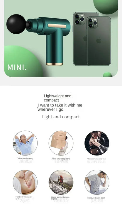 USB mini massage gun for muscle relaxation and recovery