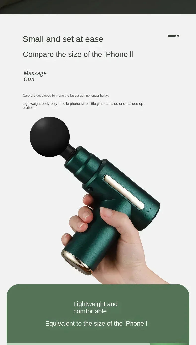USB mini massage gun for muscle relaxation and recovery