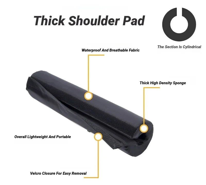 Barbell pad for squats and hip thrusts – neck and shoulder protection for weightlifting