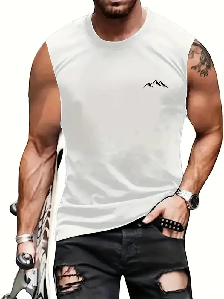 Men's Beach Print Tank Top