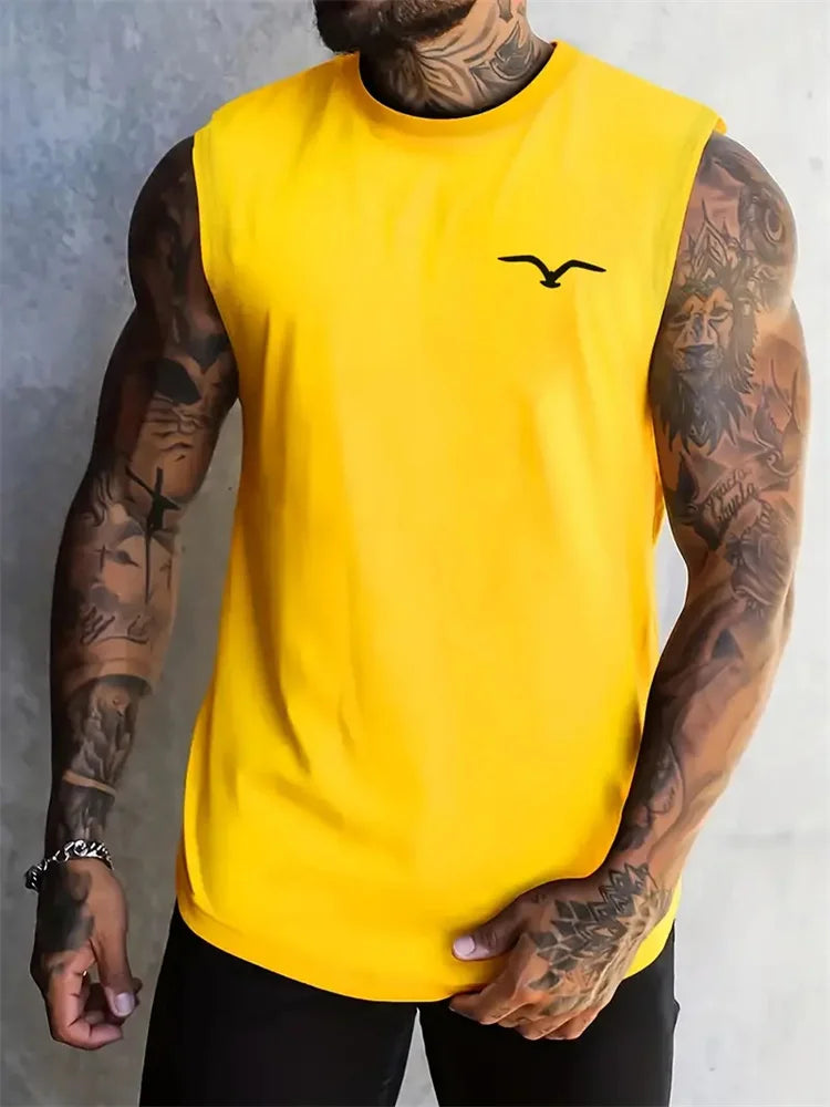 Men's Beach Print Tank Top
