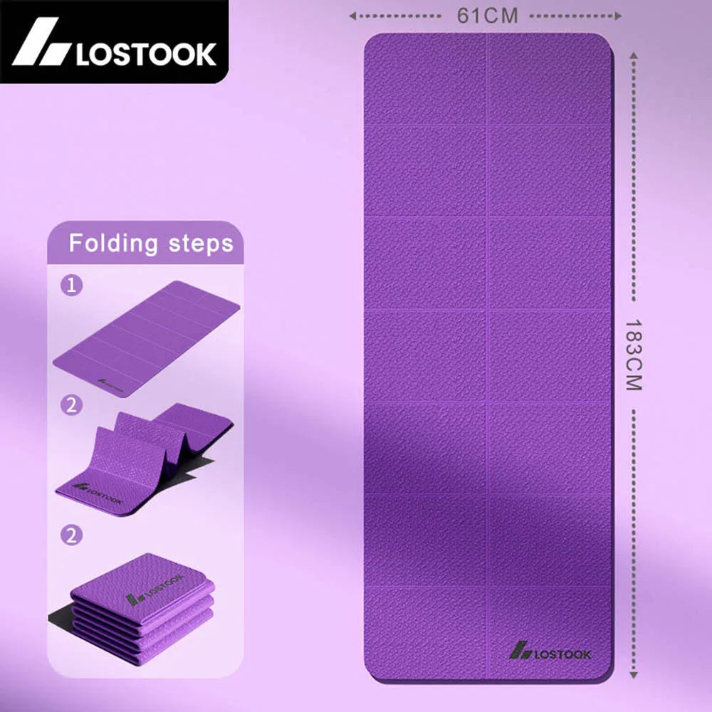 Foldable TPE Travel Yoga Mat
