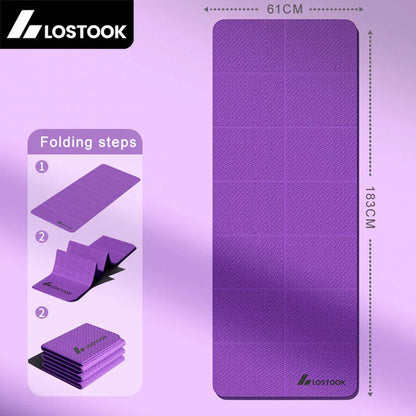 Foldable TPE Travel Yoga Mat