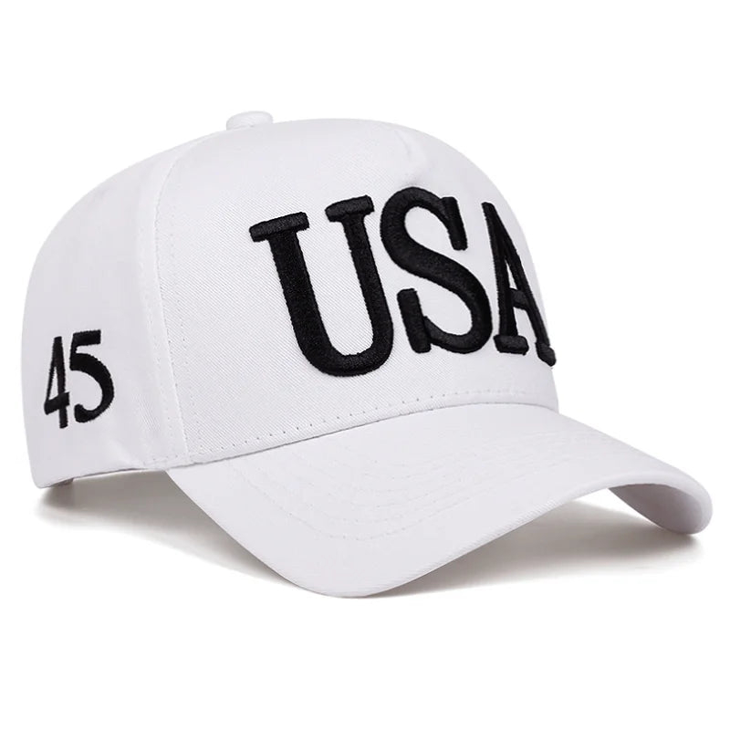 USA Flag Embroidered Baseball Cap