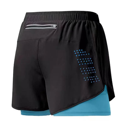 Quick-Dry Double Layer Running Shorts