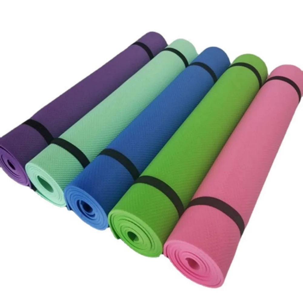 Thick anti-skid yoga mat for exercise, pilates, and home workouts