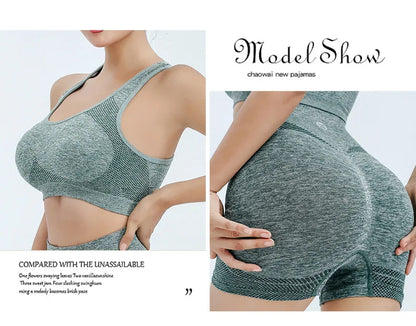Women Sports Push Up Bra Fitness Yoga