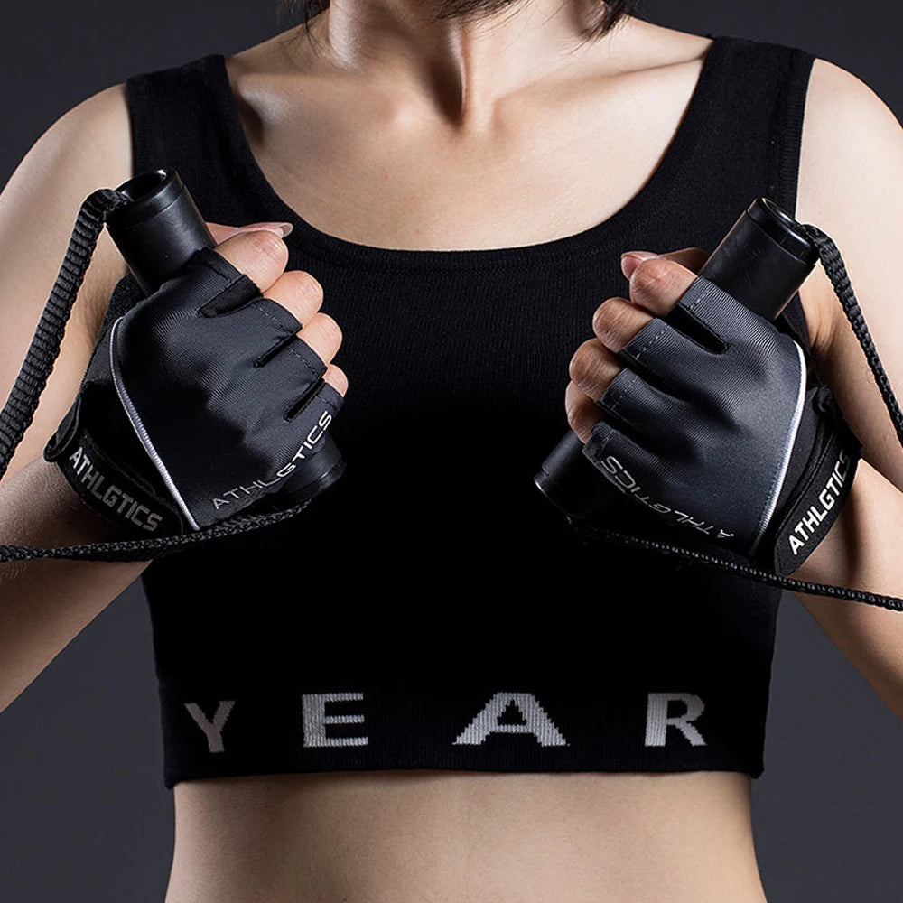 Breathable fingerless training gloves for cycling, gym, and weightlifting