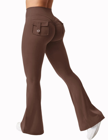 Women’s Flared Yoga Pants – High-Waist Bell-Bottom Workout Leggings