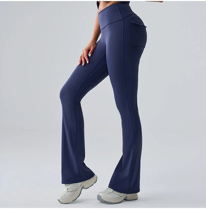 Women’s Flared Yoga Pants – High-Waist Bell-Bottom Leggings