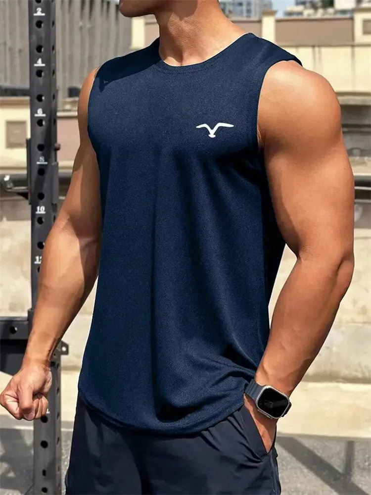 Men's Beach Print Tank Top