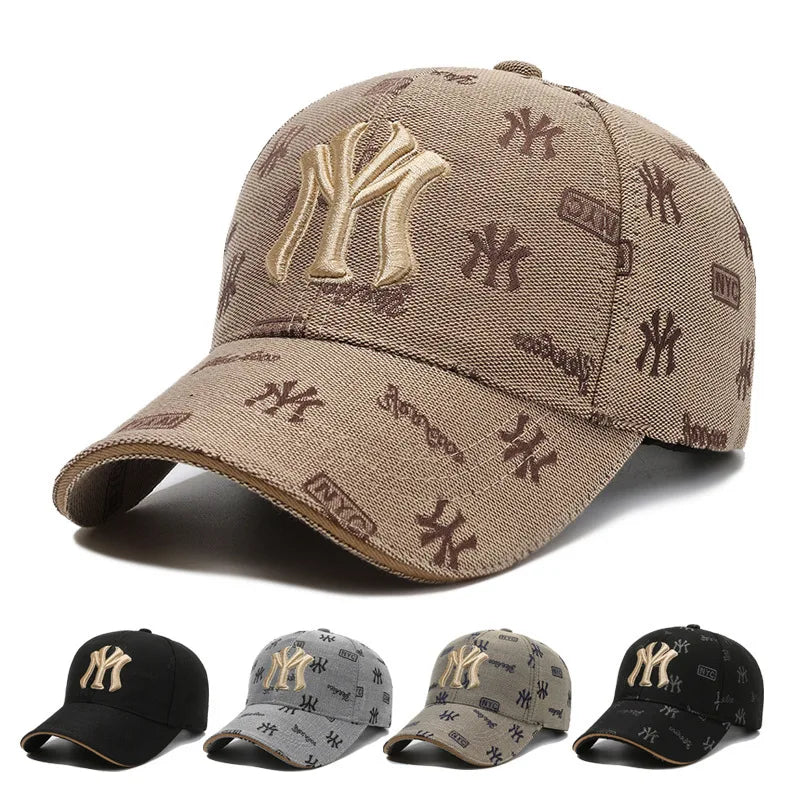 MY Letter Embroidered Baseball Cap