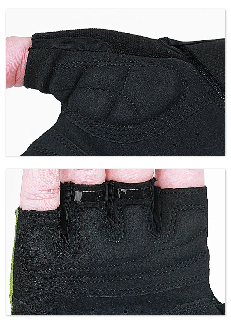 INBIKE half-finger cycling gloves with shock absorption and breathable design