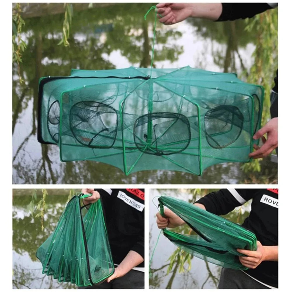 Collapsible Multi-Entry Fishing Trap