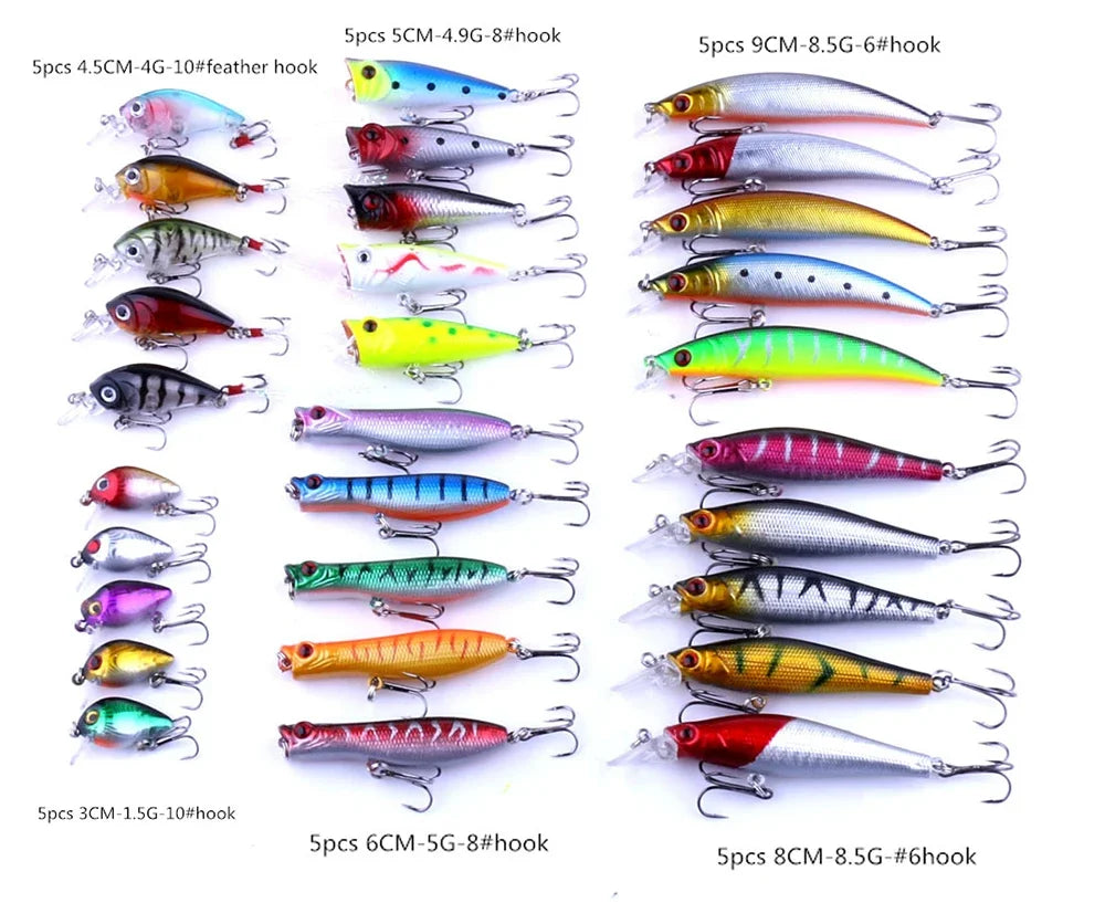 Complete Fishing Lures Tackle Set