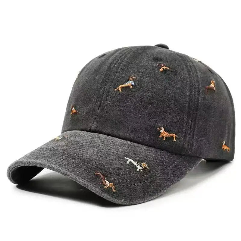 Dachshund Embroidered Adjustable Baseball Cap