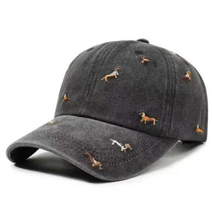 Dachshund Embroidered Adjustable Baseball Cap