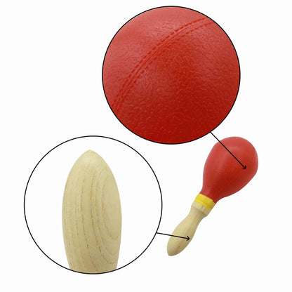 Wooden Handle Maracas Set