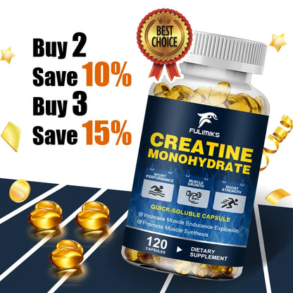 3000mg Creatine Monohydrate Capsules