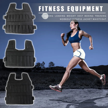 Adjustable Weight Training Vest for Running & Workout 3/15/35kg