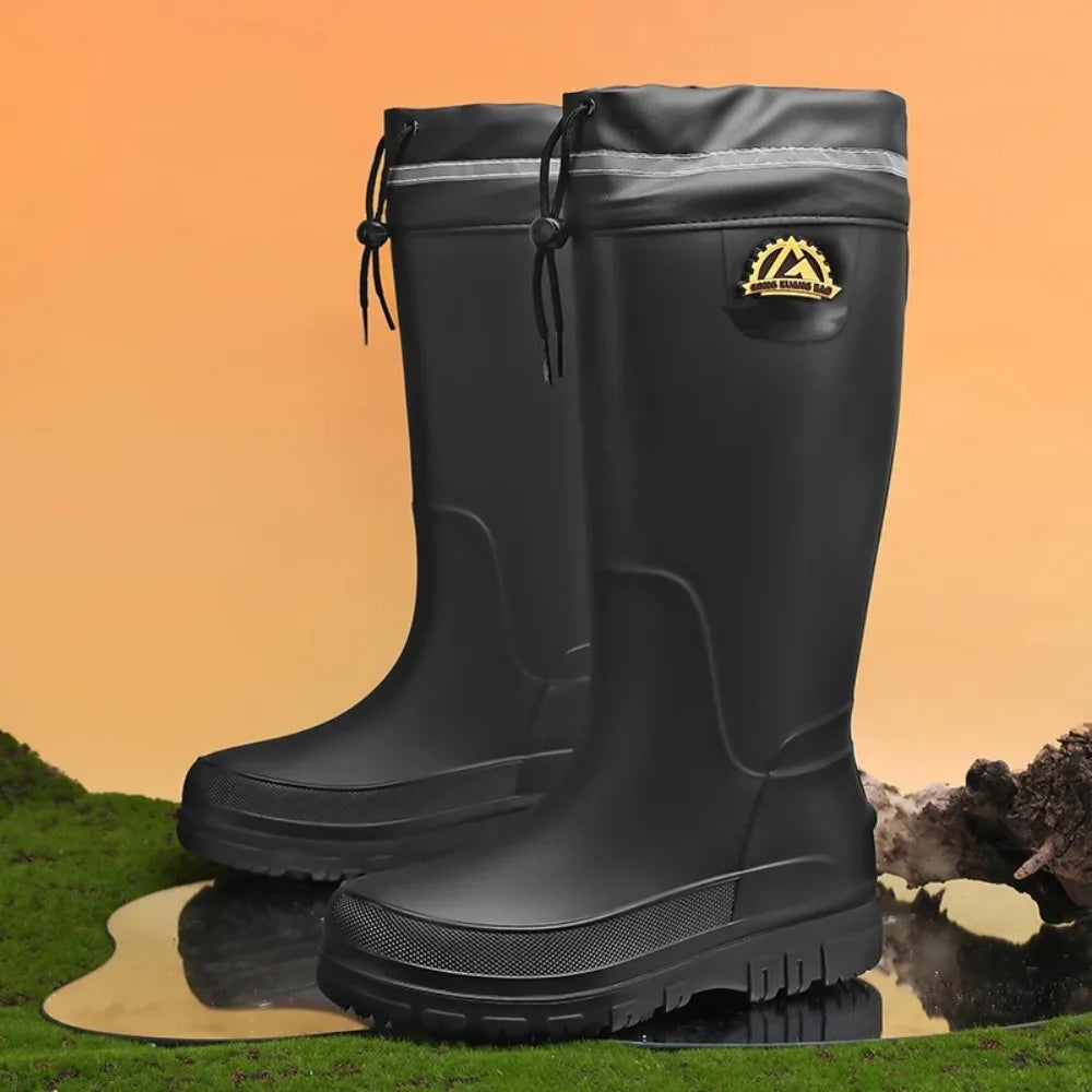 Men's Fleece-Lined Rain Boots
