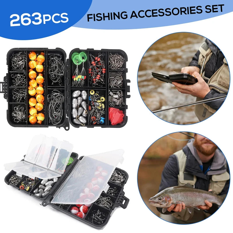 263-Piece Fishing Tackle Kit Complete