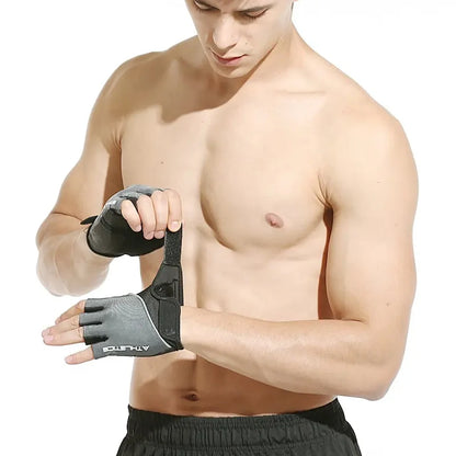Breathable fingerless training gloves for cycling, gym, and weightlifting