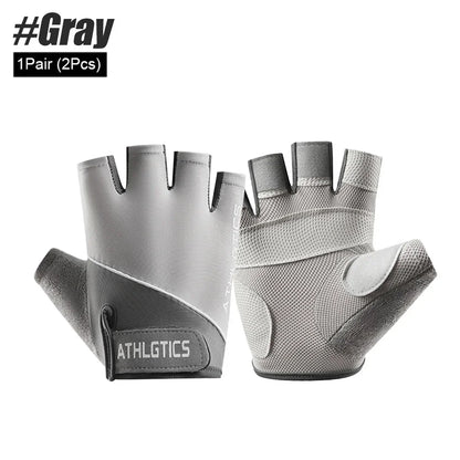 Breathable fingerless training gloves for cycling, gym, and weightlifting