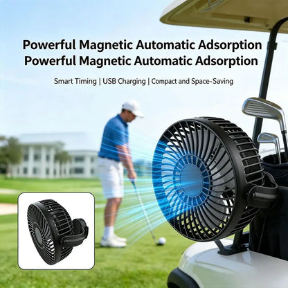 Magnetic Golf Cart Fan 10000mAh