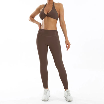 3PCS Women’s Yoga Set – Sports Bra, Leggings & Gym Outfit